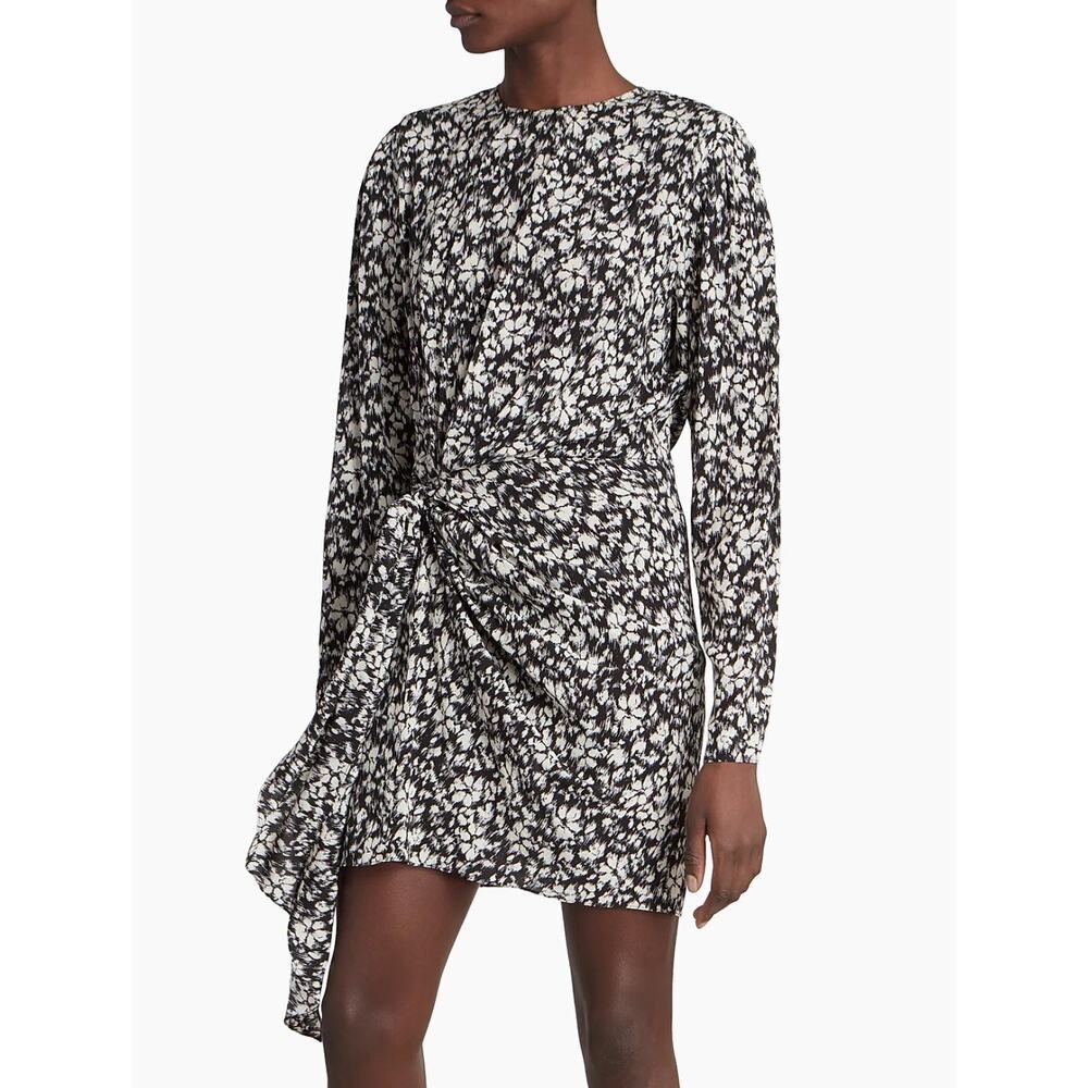 Étoile Isabel Marant Dulce Knotted Mini Floral Dress Size EU 36 US 4 Small - Picture 4 of 12